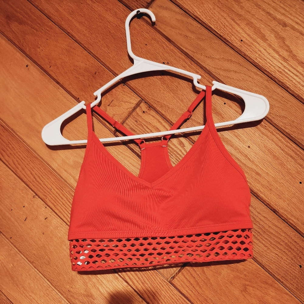 Victoria's Secret PINK Ultimate medium Coral sports bra